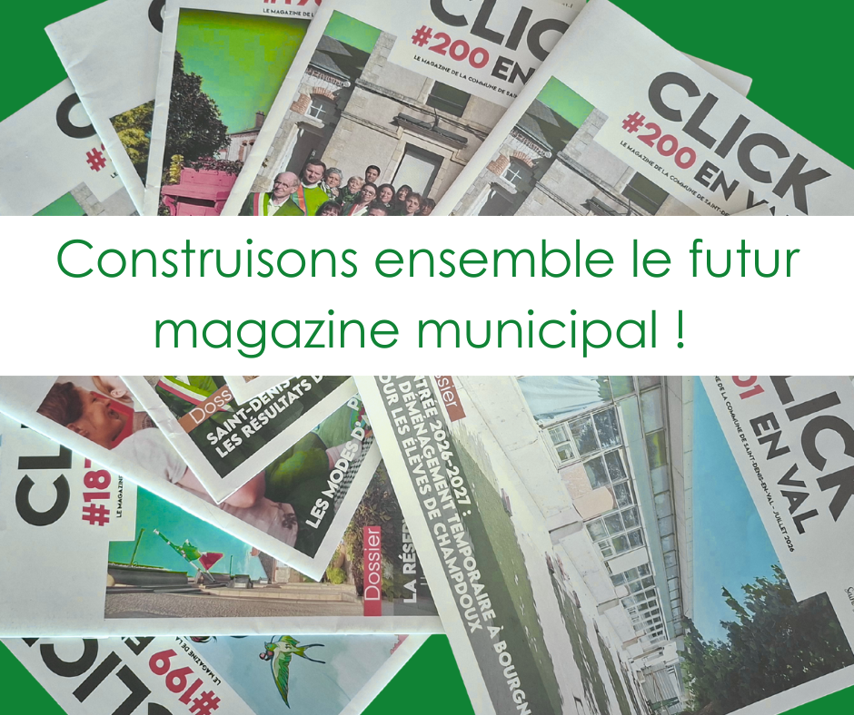 Magazine municipal : votre avis nous intéresse !