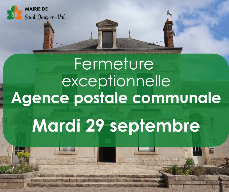 Fermeture agence postale communale