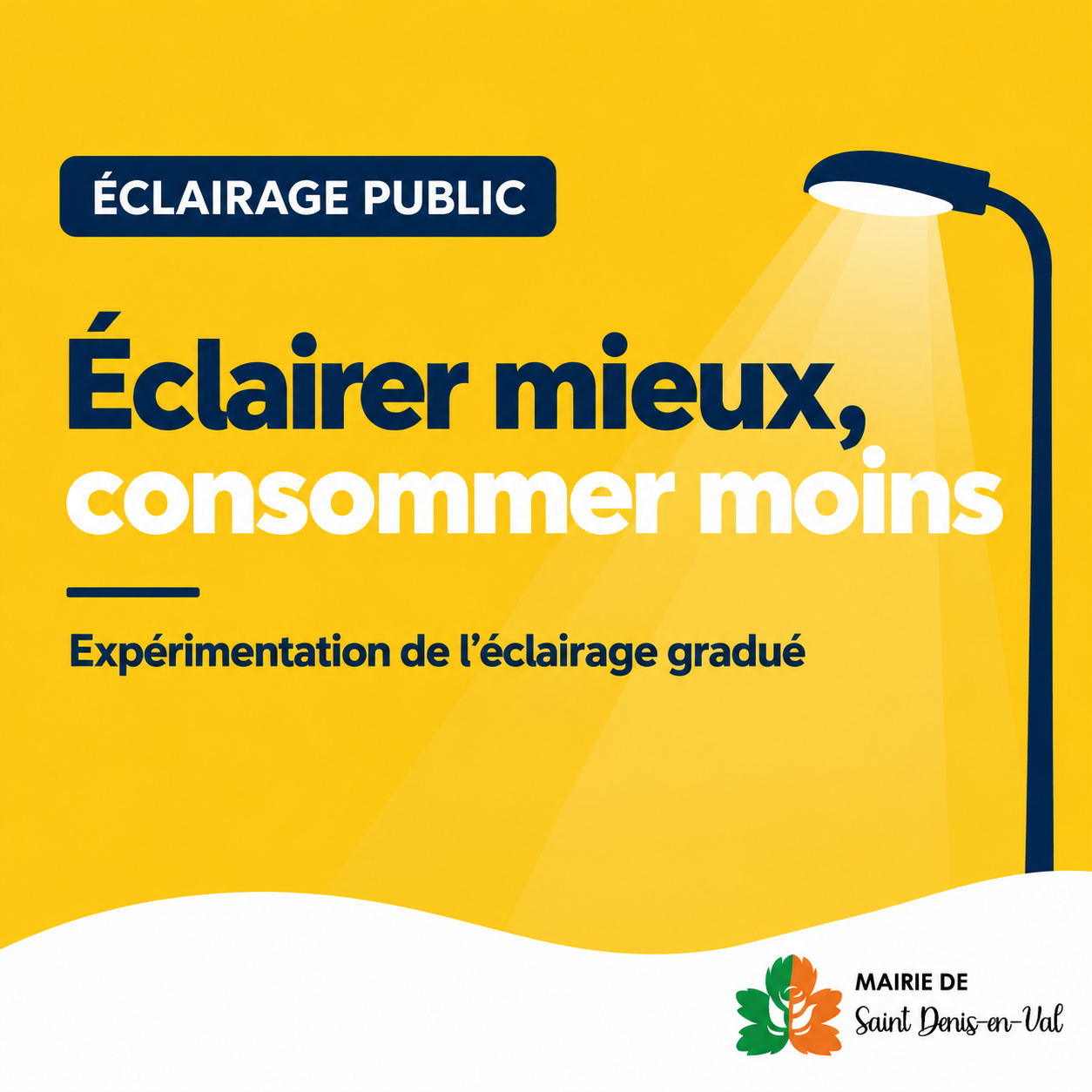Éclairage public : Saint-Denis-en-Val expérimente l’éclairage gradué